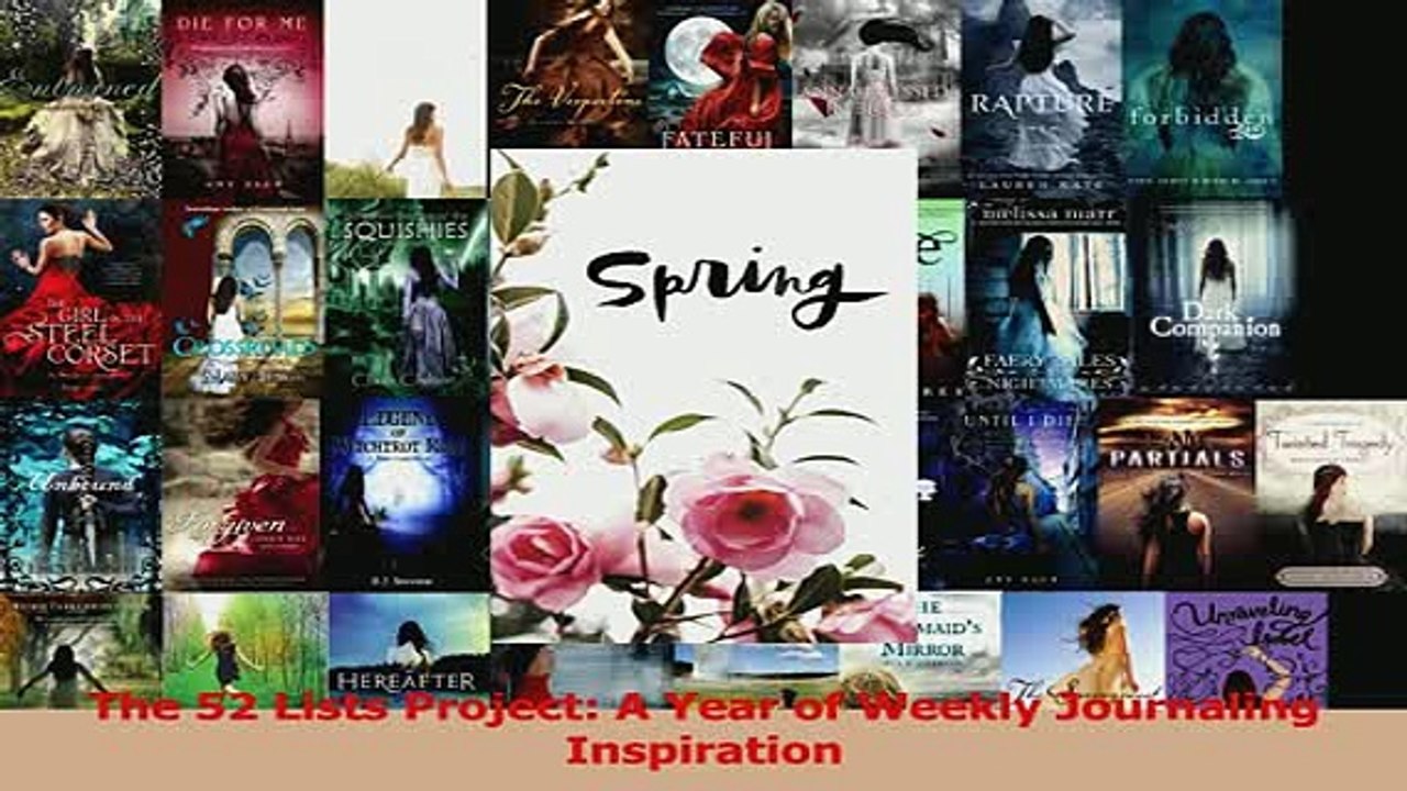 PDF  The 52 Lists Project A Year of Weekly Journaling Inspiration Read Online