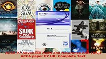 PDF  ACCA P7 Advanced Audit and Assurance AAA UK ACCA paper P7 UK Complete Text Read Online