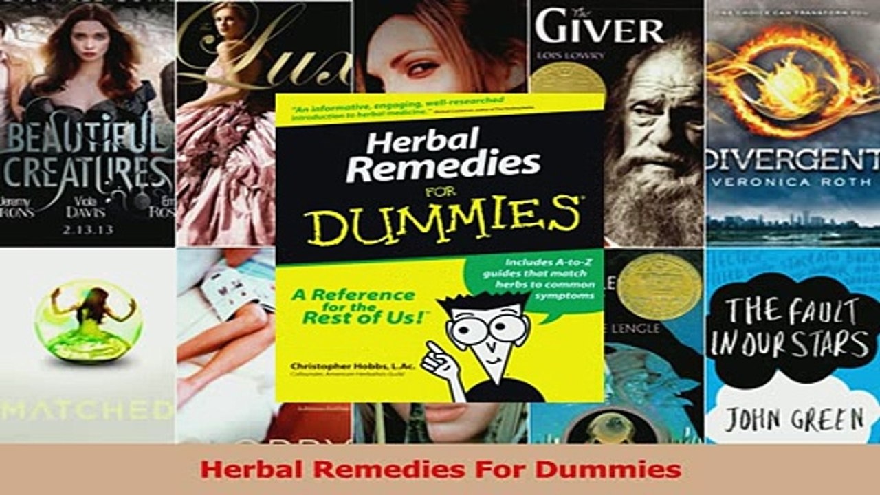 Herbal Remedies For Dummies