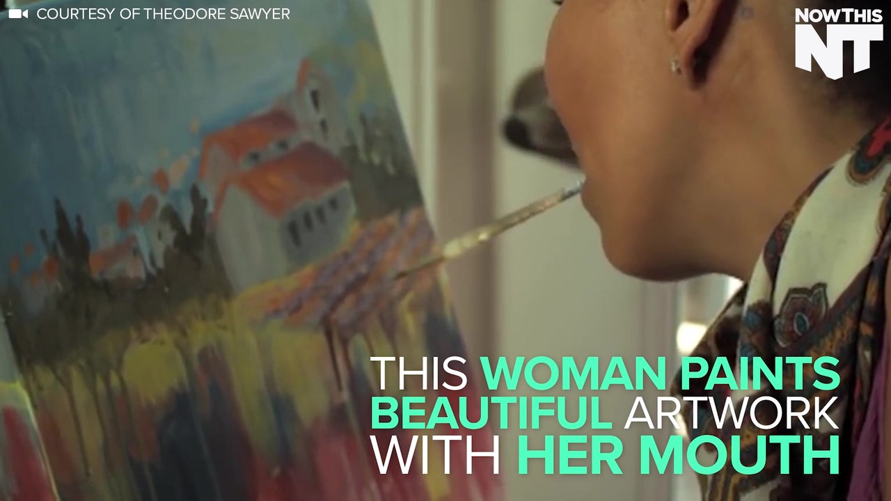 This Woman Paints Masterpieces With Her Mouth