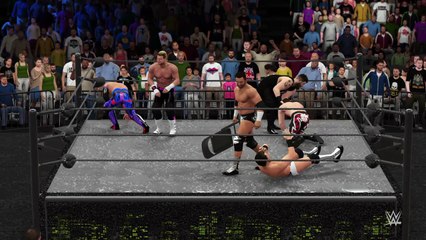 WWE 2K16 ladder match ziggler v zayn v owens v ryder v miz v sin cara