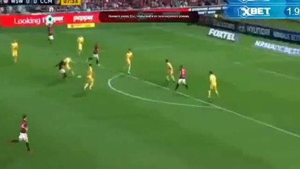 WS Wanderers vs Central Coast Mariners 4-1 Goal Romeo Castelen (01_04_2016) A-League
