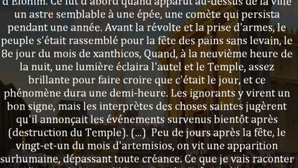 Joseph Flavius et les signes sur le Mont du Temple