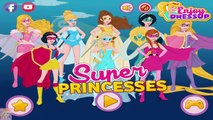 Disney Super Princesses - Elsa Anna Rapunzel Snow White Cinderella Dress Up Games