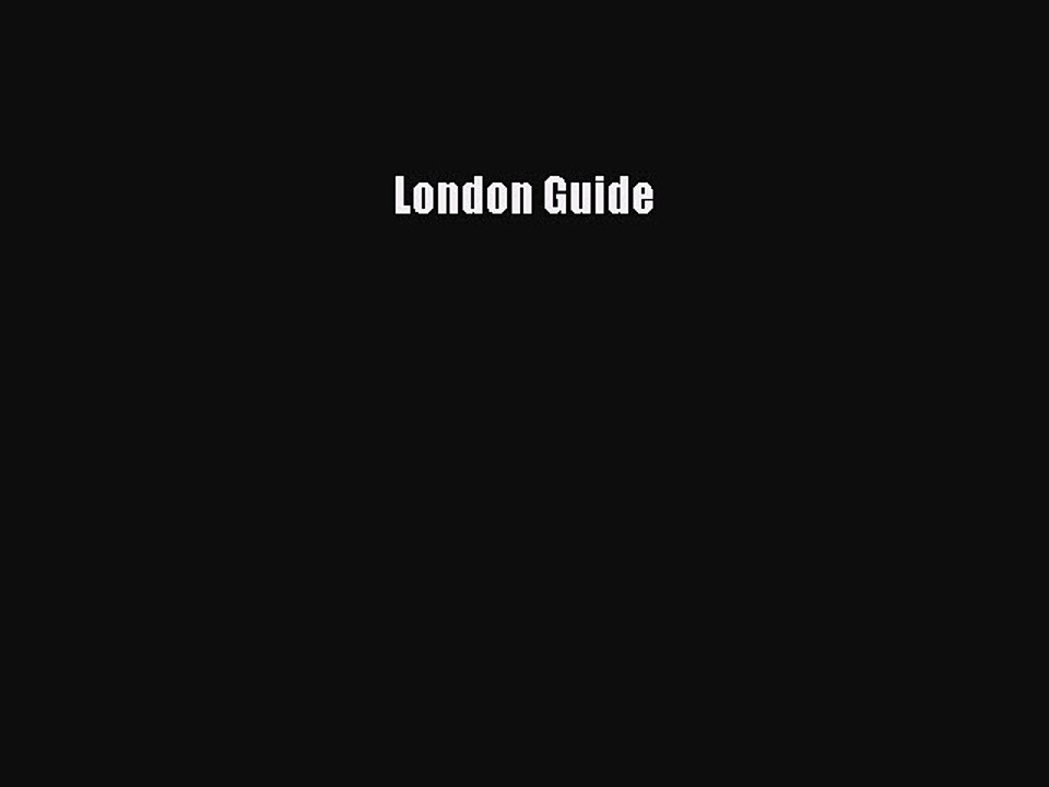 Read London Guide Ebook Free
