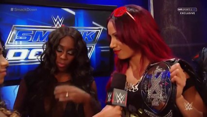 WWE Sasha Banks, Naomi & Tamina Backstage Segment show