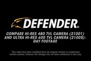 Compare DEFENDER Hi-Res 480TVL Camera and Ultra Hi-Res 600TVL Camera - Day Footage