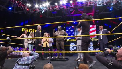 The Rhodes Family unveils the new statue of "The American Dream" Dusty Rhodes
