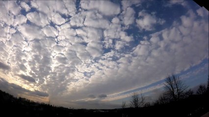 Fascinating clouds formations time-lapse HD