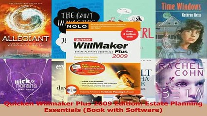Read  Quicken Willmaker Plus 2009 Edition Estate Planning Essentials Book with Software Ebook Free