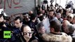 Greek protesters storm Finance Ministry over pension reforms