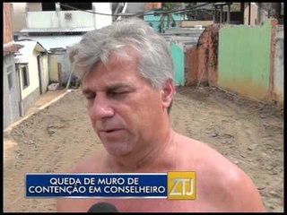 02-11-2015 - QUEDA DE MURO EM CONSELHEIRO PAULINO - ZOOM TV JORNAL