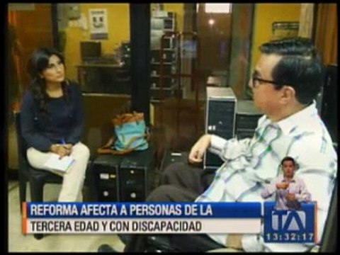 Reforma afecta a personas de la tercera edad y con discapacidad
