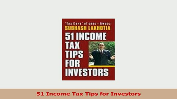 Download  51 Income Tax Tips for Investors Free Books