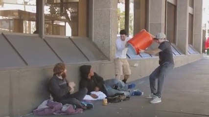 Pranksters Dump Watercooler Full Of Money On Random People!