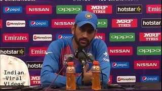Watch What Dhoni Replied After India Lost T20 World cup Match against west indies last night 2016