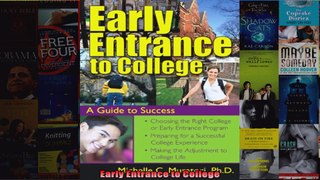 Early Entrance to College