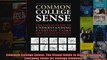Common College Sense The Visual Guide to Understanding Everyday Tasks for College