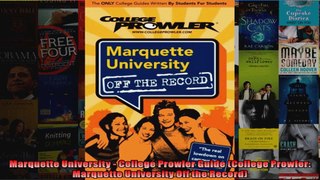 Marquette University  College Prowler Guide College Prowler Marquette University Off