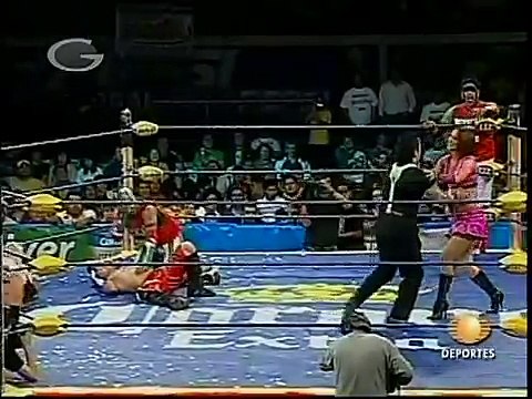 AAA-SinLimite 2009-02-18 Celaya 04 Crazy Boy & ?ltimo Gladiador vs. Jack Evans & Teddy Hart