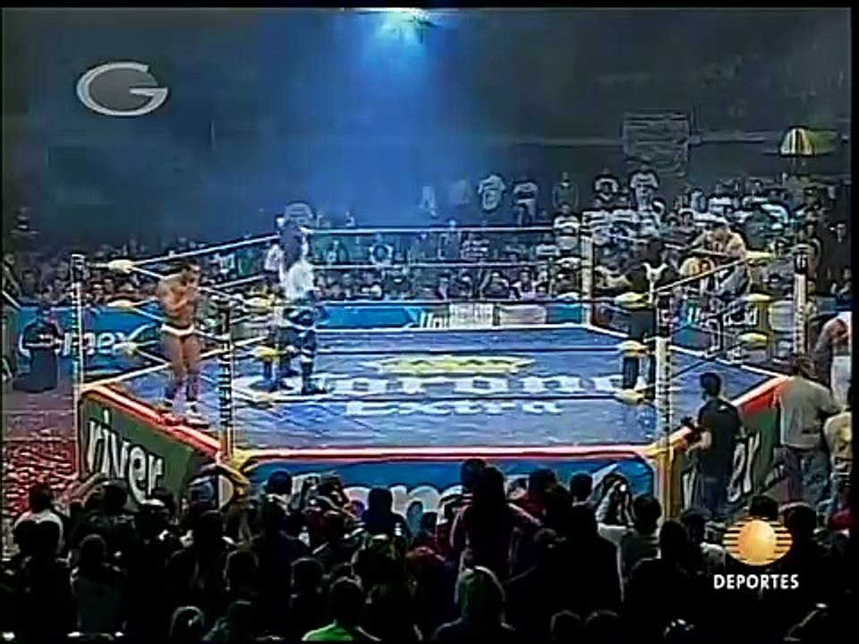 AAA-SinLimite 2009-02-18 Celaya 06 Charly Manson, Latin Lover & X-Pac vs. Electroshock, Konnan & El Zorro