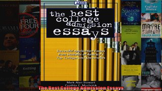 The Best College Admission Essays