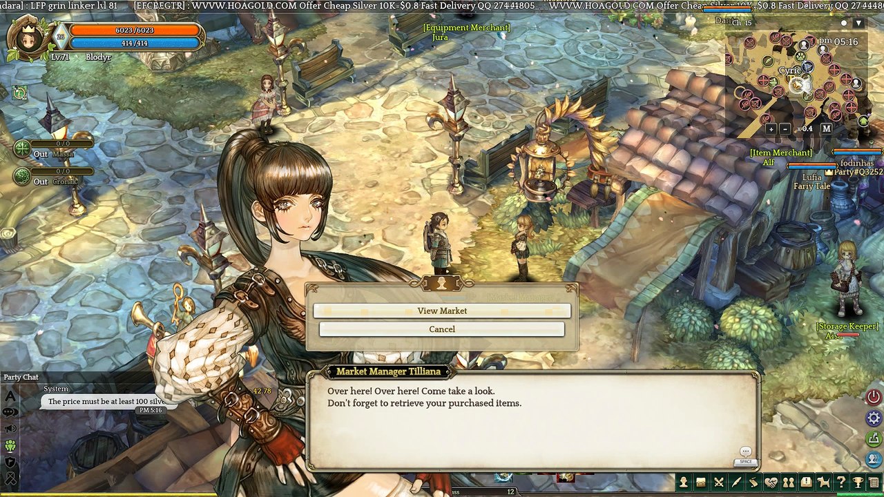 Vendendo no Market - Trade of Savior