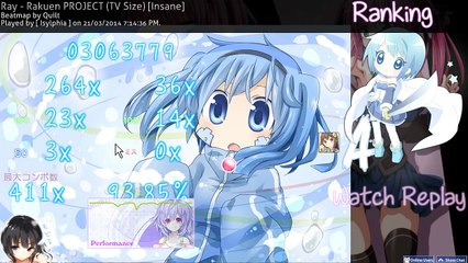 Ray - Rakuen PROJECT (TV Size) [Insane] [DT]