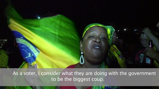 Pro-Rousseff demonstrators take to the streets of Brazil
