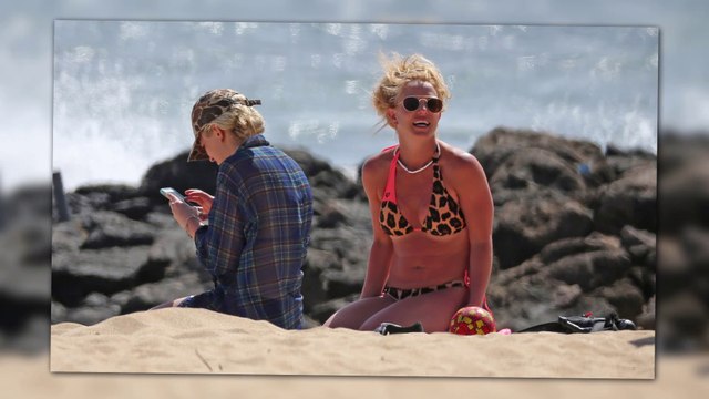 Britney Spears Wears Revealing Leopard Bikini in Hawaii