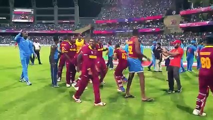 West Indies Celebrate with a 'Champion' Dance After Winning The Match Against India -