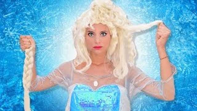 Spiderman vs Frozen Elsa - Spiderman Cuts Elsa Hair - Fun Superhero Movie in Real Life