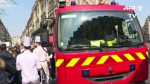 Spectacular gas blast hits central Paris apartment block