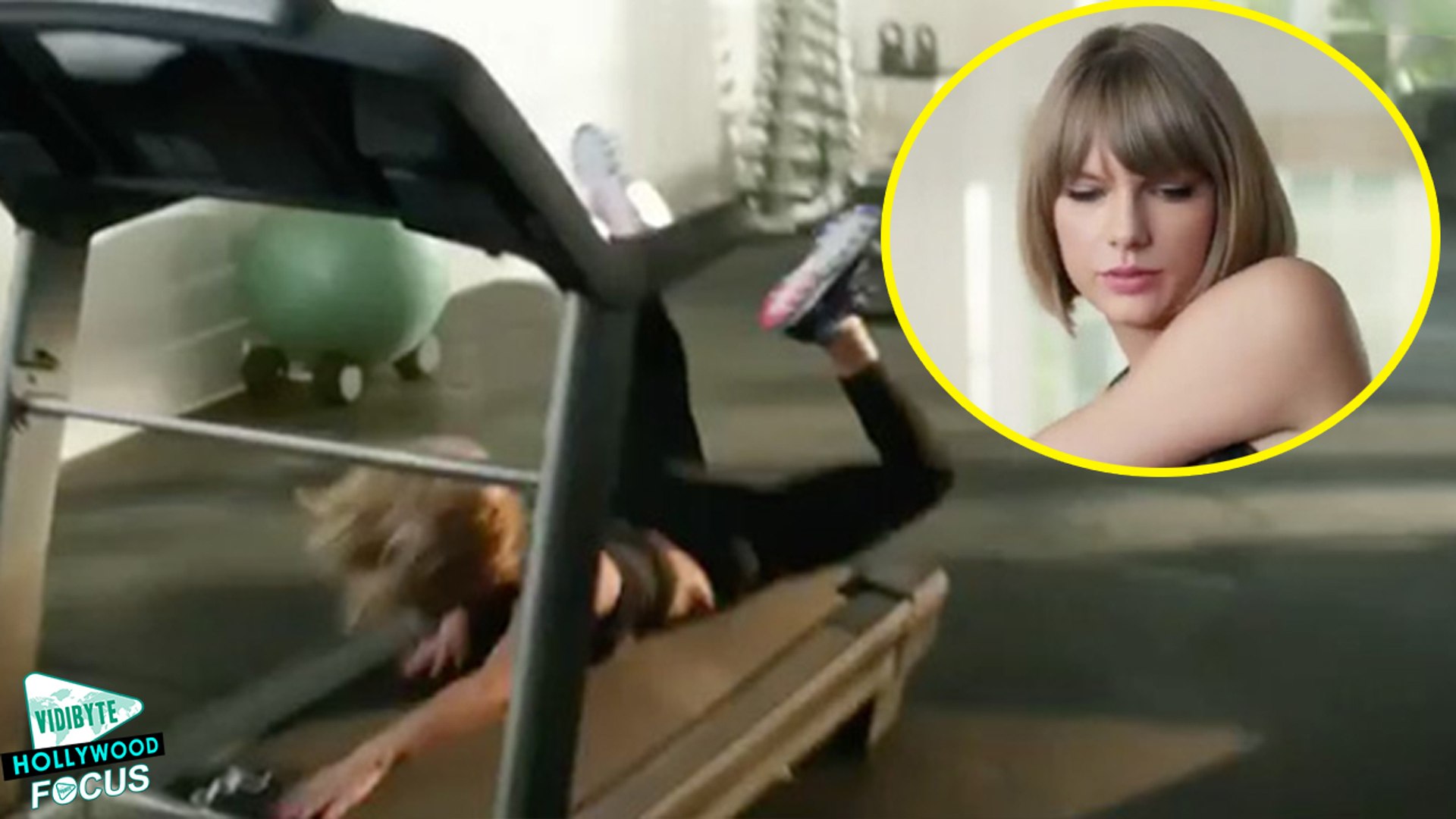 Taylor Swift Fall Off a Treadmill While Rapping to Drake