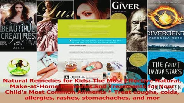 Natural Remedies for Kids The Most Effective Natural MakeatHome Remedies and Treatments