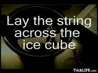 How to lift an ice cube without touching it