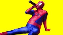 Fat Spiderman vs Hulk - Energy drink Prank - Superheroes fun Movie in Real Life