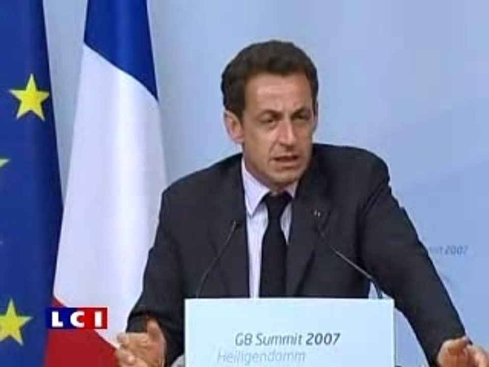 Sarkozy au G8