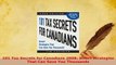 PDF  101 Tax Secrets for Canadians 2008 Smart Strategies That Can Save You Thousands Read Online