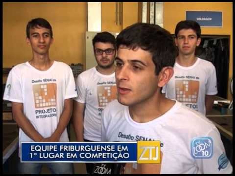 07-10-2015 - EQUIPE FRIBURGUENSE CONQUISTA PRÊMIO - ZOOM TV JORNAL