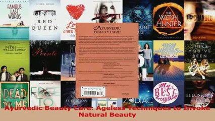 PDF  Ayurvedic Beauty Care Ageless Techniques to Invoke Natural Beauty Download Online