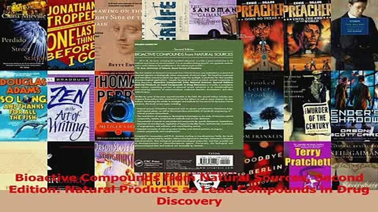PDF  Bioactive Compounds from Natural Sources Second Edition Natural Products as Lead Read Full Ebook