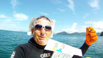 Convite ao Pedal solidário nos mares do Sul e do Norte, RJ e SP, mergulhando e  convidando a todos,  Ubatuba, SP, Brasil, 2016