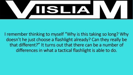 Tactical Flashlight Purchase Tips