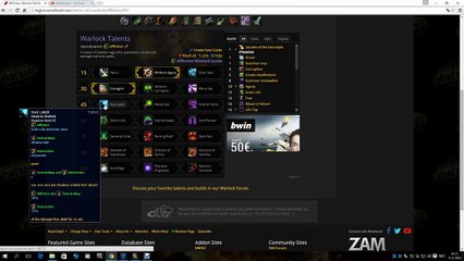 world of warcraft legion - Affliction Warlock Talents Overview