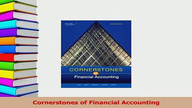 Read Cornerstones of Financial Accounting Ebook Free