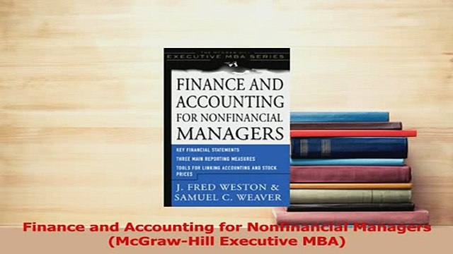 Read Finance and Accounting for Nonfinancial Managers McGrawHill Executive MBA Ebook Free