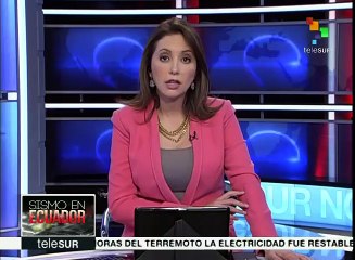 Ecuador: tareas de rescate continúan en Playa Canoa