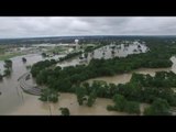 Drone Footage Shows Flooding in Houston Suburb of Cypress