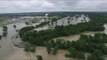 Drone Footage Shows Flooding in Houston Suburb of Cypress